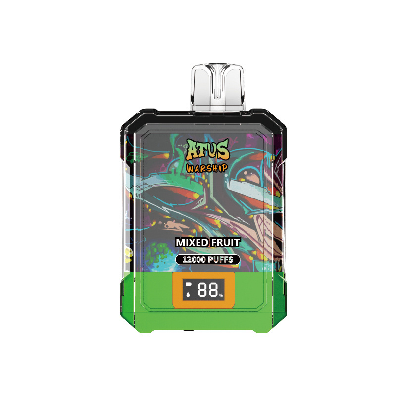 ATVS Warship 12000 Puffs Smart Screen Wholesale Disposable Vape Pod Puff 12k Adjustable Airflow