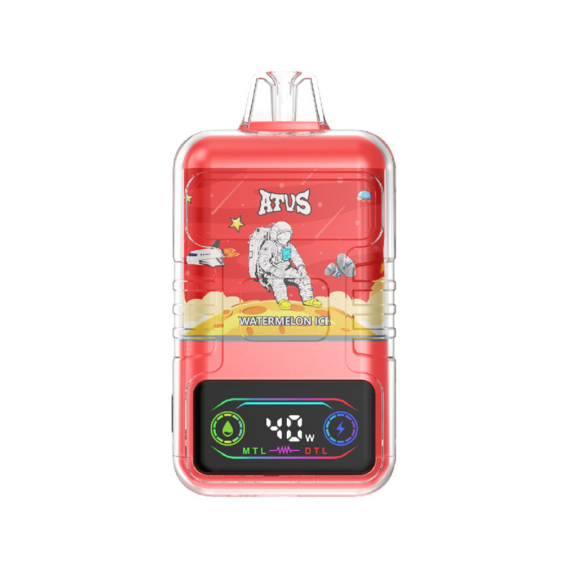 ATVS Warship 30000 Puffs Smart Screen Wholesale Vape Disposable Electronic Cigarette 30ML Dual Mesh Coil Pod Puff 30k Adjustable Airflow 1000mah Battery Vaper Shisha Flavors Pen