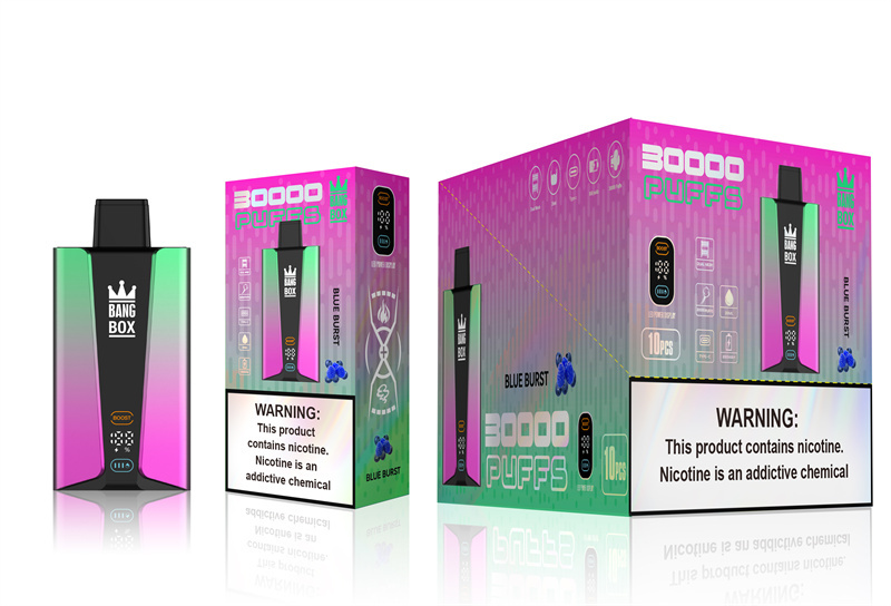 Bang Box 30000 Puffs Smart Screen Disposable E Cigarettes Vape Puff 30k Prefilled Pod