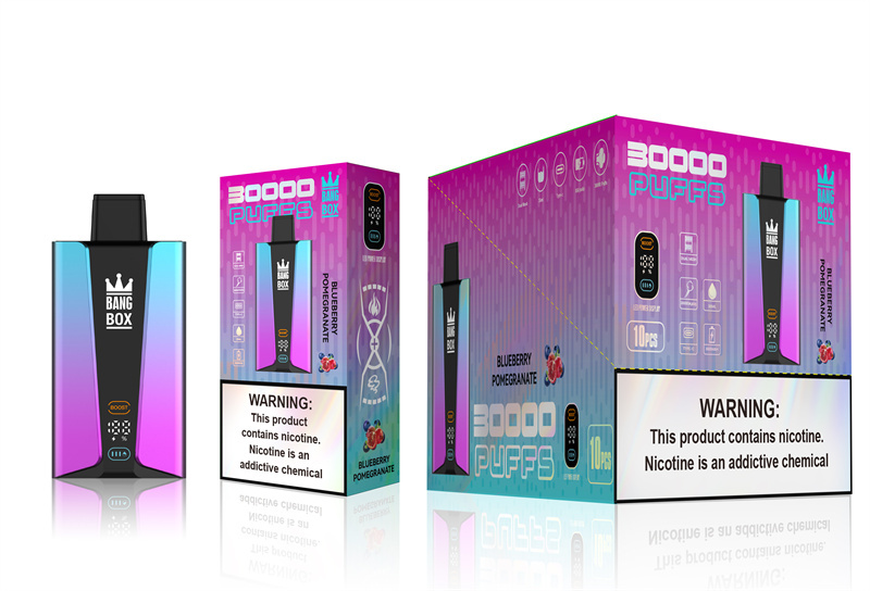 Bang Box 30000 Puffs Smart Screen Disposable E Cigarettes Vape Puff 30k Prefilled Pod