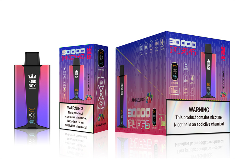 Bang Box 30000 Puffs Smart Screen Disposable E Cigarettes Vape Puff 30k Prefilled Pod