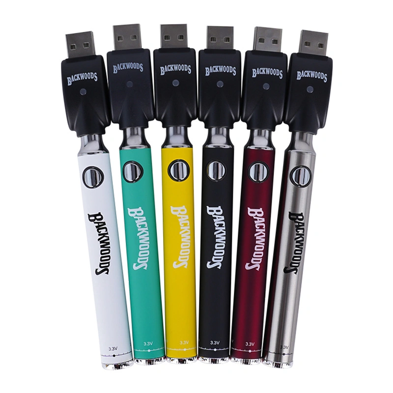 Backwoods Battery 30Pcs Display Box 900mAh Variable Voltage Preheat Batteries Vape Pen Fit 510 Thread Cartridges