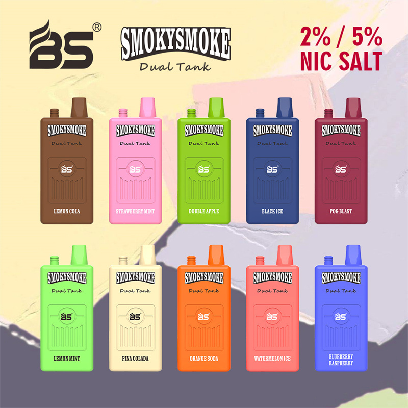 Breze Stiik BS Smoky Smoke 16000 Puffs Disposable Vape Wholesale Electronic Cigarettes Puff 16k 14ml Mesh Coil Pod 850mah Rechargeable Air-adjustable 26 Flavors Available Pen