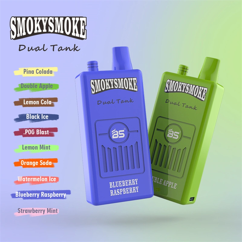 Breze Stiik BS Smoky Smoke 16000 Puffs Disposable Vape Wholesale Electronic Cigarettes Puff 16k 14ml Mesh Coil Pod 850mah Rechargeable Air-adjustable 26 Flavors Available Pen