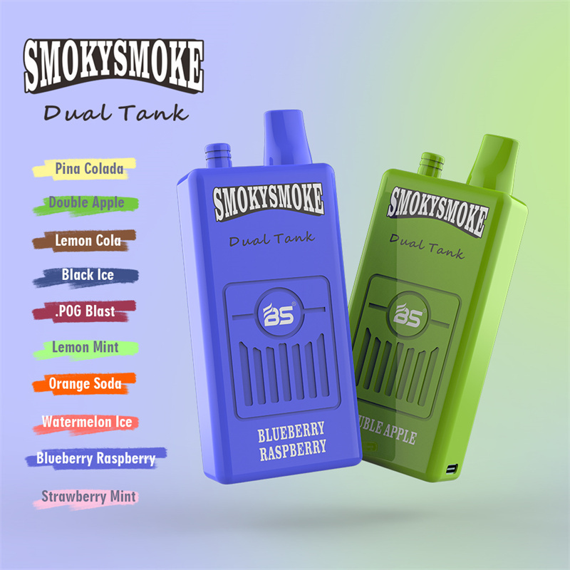 Breze Stiik BS Smoky Smoke 16000 Puffs Disposable Vape Wholesale Electronic Cigarettes Puff 16k 14ml Mesh Coil Pod 850mah Rechargeable Air-adjustable 26 Flavors Available Pen