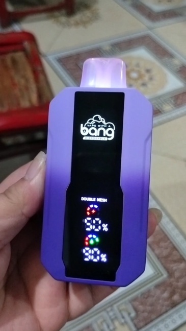 Bang 25000 Puffs LCD Screen Puff 25k Vape Disposable E Cigarettes Prefilled Pod Double Mesh