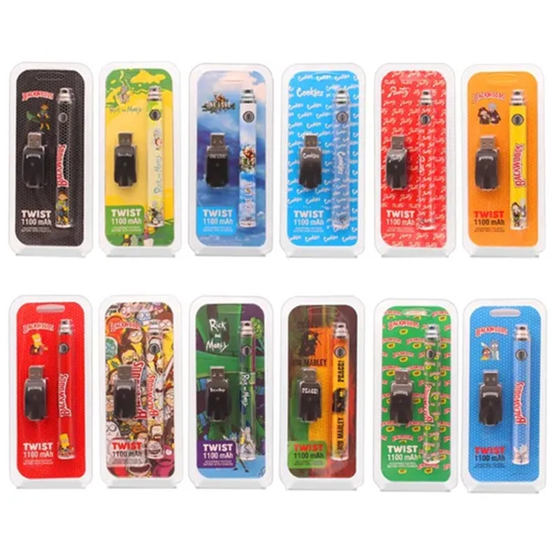 Backwoods Twist Preheat Battery 1100 mAh 510 Thread Vape Pen