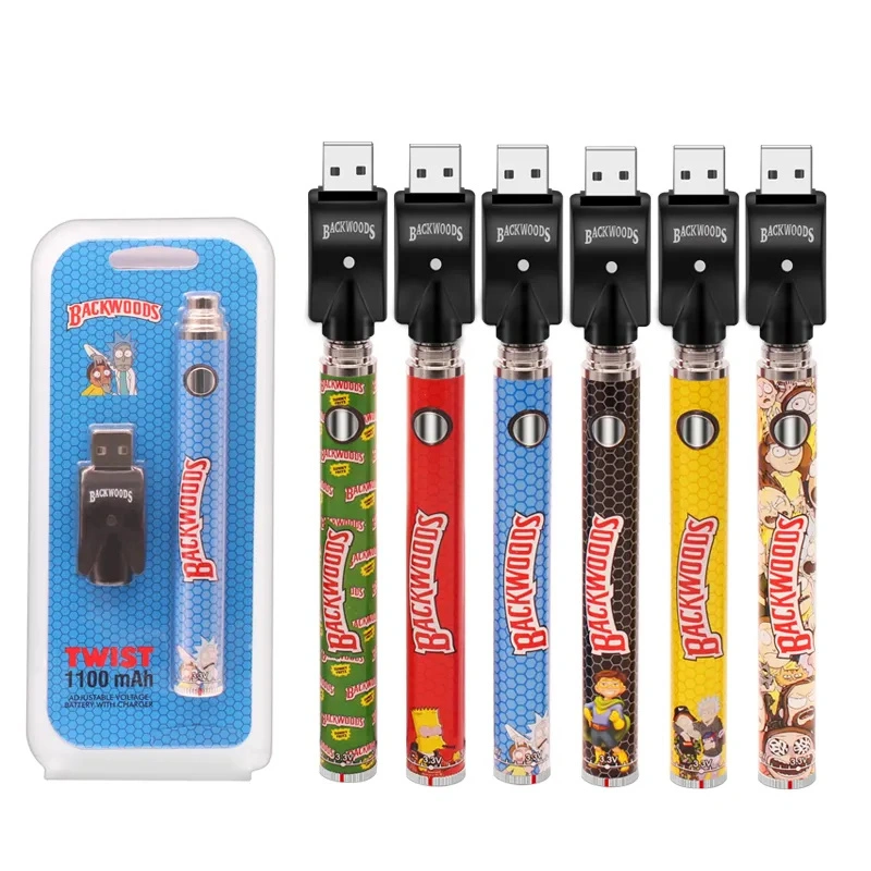 Backwoods Twist Preheat Battery 1100 mAh 510 Thread Vape Pen