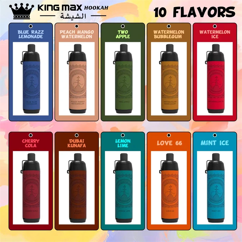 Breze Stiik BS Kingmax Hookah 15000 Puffs LED Digital Screen Leather Disposable Vape Puff 15k Pod Adjustable Airflow DTL Dual Mode