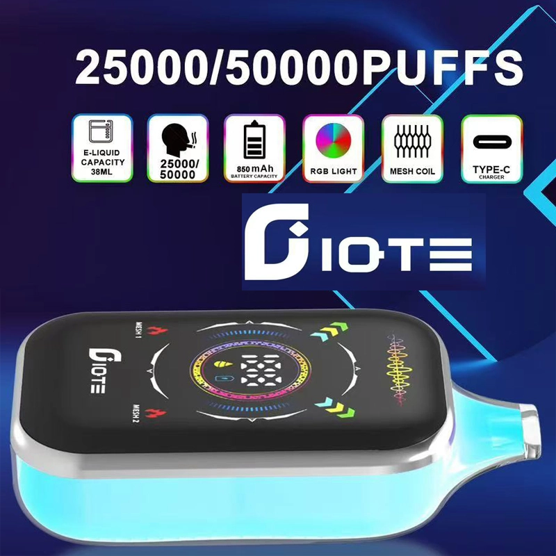 QST IQTE 25000 50000 Puffs LED Display Full Screen Wholesale Disposable Vape Puff 25k 50k Prefilled Pod Dual Mode