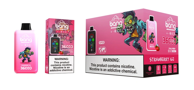 Bang 36000 Puffs Smart Full Screen Turn Ice Wholesale Disposable Vape Puff 36k Prefilled Pod