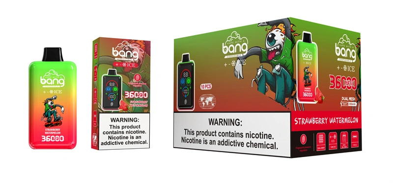 Bang 36000 Puffs Smart Full Screen Turn Ice Wholesale Disposable Vape Puff 36k Prefilled Pod