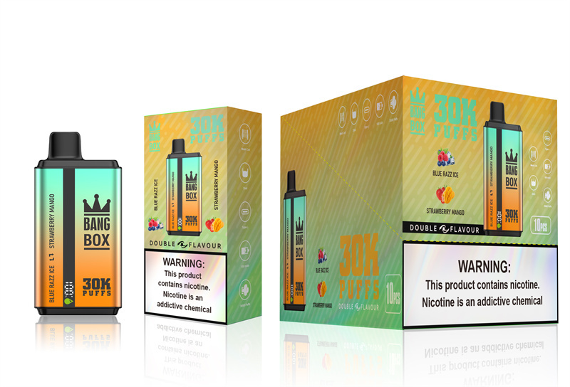 Puff 30k Bang Box 30000 Puffs Dual Flavors Smart Screen Wholesale Disposable Vape Electronic Cigarette Prefilled Pod