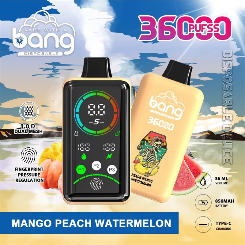 Bang 36000 Puffs Smart Full Screen Wholesale Disposable Vape Puff 36k Prefilled Pod