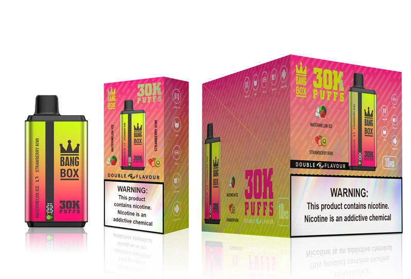 Puff 30k Bang Box 30000 Puffs Dual Flavors Smart Screen Wholesale Disposable Vape Electronic Cigarette Prefilled Pod