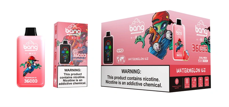 Bang 36000 Puffs Smart Full Screen Turn Ice Wholesale Disposable Vape Puff 36k Prefilled Pod