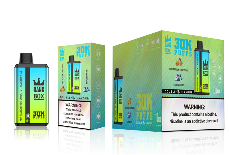 Puff 30k Bang Box 30000 Puffs Dual Flavors Smart Screen Wholesale Disposable Vape Electronic Cigarette Prefilled Pod