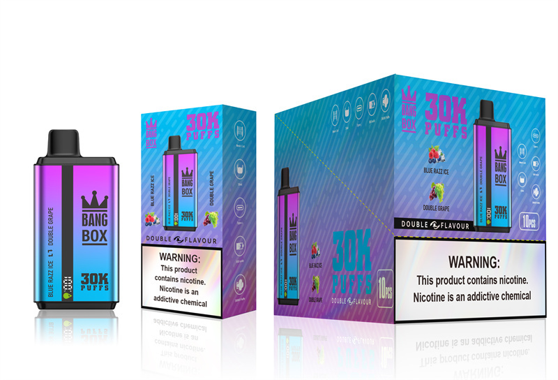 Puff 30k Bang Box 30000 Puffs Dual Flavors Smart Screen Wholesale Disposable Vape Electronic Cigarette Prefilled Pod