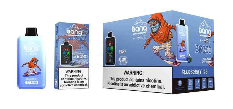 Bang 36000 Puffs Smart Full Screen Turn Ice Wholesale Disposable Vape Puff 36k Prefilled Pod