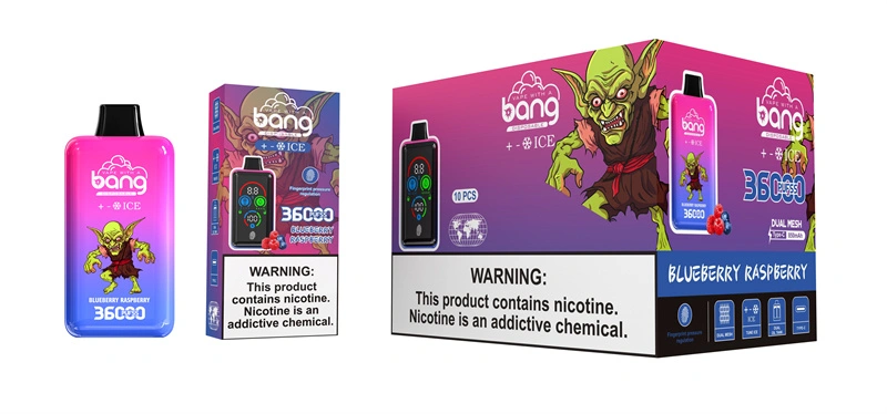 Bang 36000 Puffs Smart Full Screen Turn Ice Wholesale Disposable Vape Puff 36k Prefilled Pod