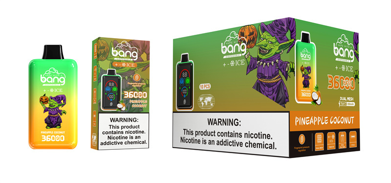 Bang 36000 Puffs Smart Full Screen Turn Ice Wholesale Disposable Vape Puff 36k Prefilled Pod