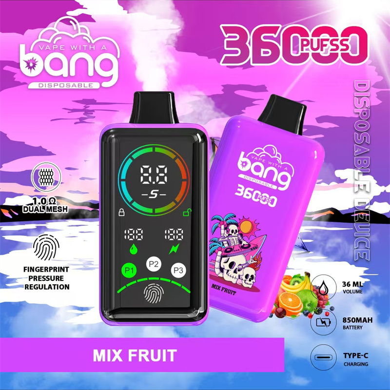 Bang 36000 Puffs Smart Full Screen Wholesale Disposable Vape Puff 36k Prefilled Pod