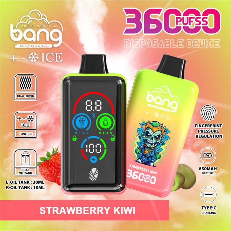 Bang 36000 Puffs Smart Full Screen Turn Ice Wholesale Disposable Vape Puff 36k Prefilled Pod