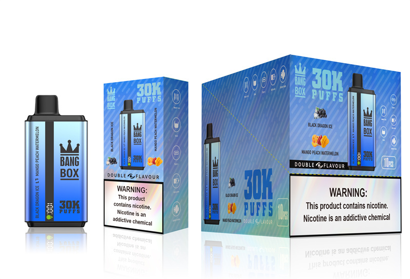 Puff 30k Bang Box 30000 Puffs Dual Flavors Smart Screen Wholesale Disposable Vape Electronic Cigarette Prefilled Pod
