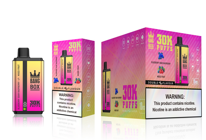 Puff 30k Bang Box 30000 Puffs Dual Flavors Smart Screen Wholesale Disposable Vape Electronic Cigarette Prefilled Pod