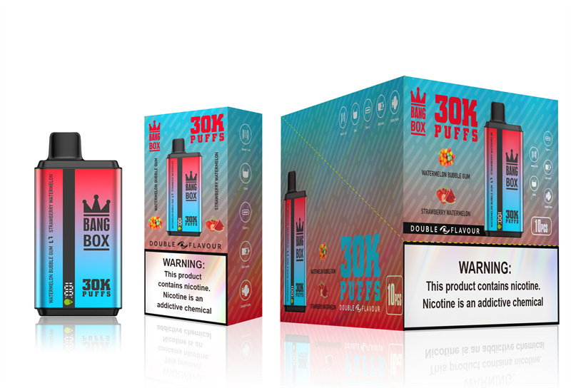 Puff 30k Bang Box 30000 Puffs Dual Flavors Smart Screen Wholesale Disposable Vape Electronic Cigarette Prefilled Pod