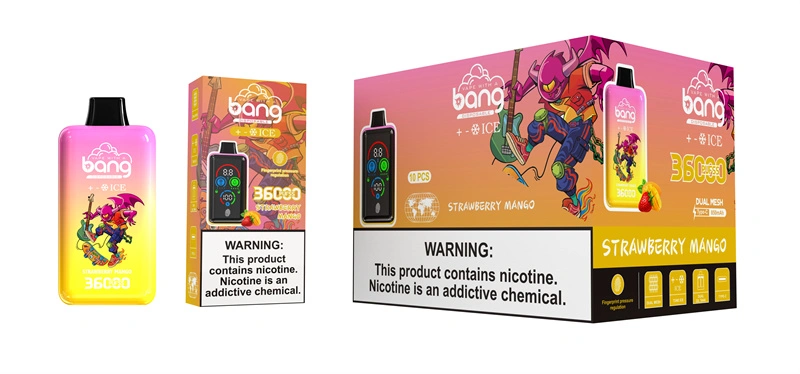 Bang 36000 Puffs Smart Full Screen Turn Ice Wholesale Disposable Vape Puff 36k Prefilled Pod