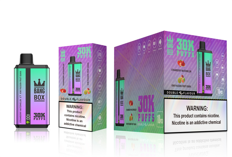 Puff 30k Bang Box 30000 Puffs Dual Flavors Smart Screen Wholesale Disposable Vape Electronic Cigarette Prefilled Pod