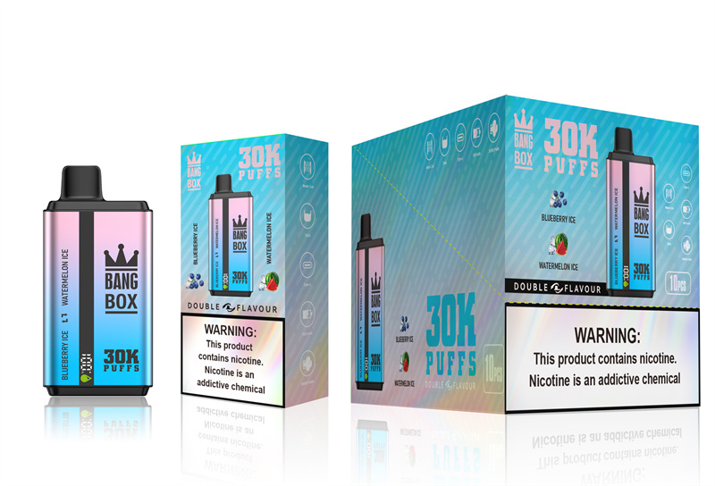 Puff 30k Bang Box 30000 Puffs Dual Flavors Smart Screen Wholesale Disposable Vape Electronic Cigarette Prefilled Pod