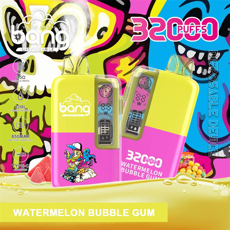 Puff 32k Bang 32000 Puffs Smart Screen Wholesale Disposable Vape E Cigarettes Prefilled Pod Double Mesh