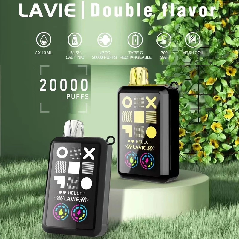 Puff 20k Lavie Cyber 20000 Puffs Smart Screen Dual Flavors Wholesale Disposable Vape Prefilled Pod