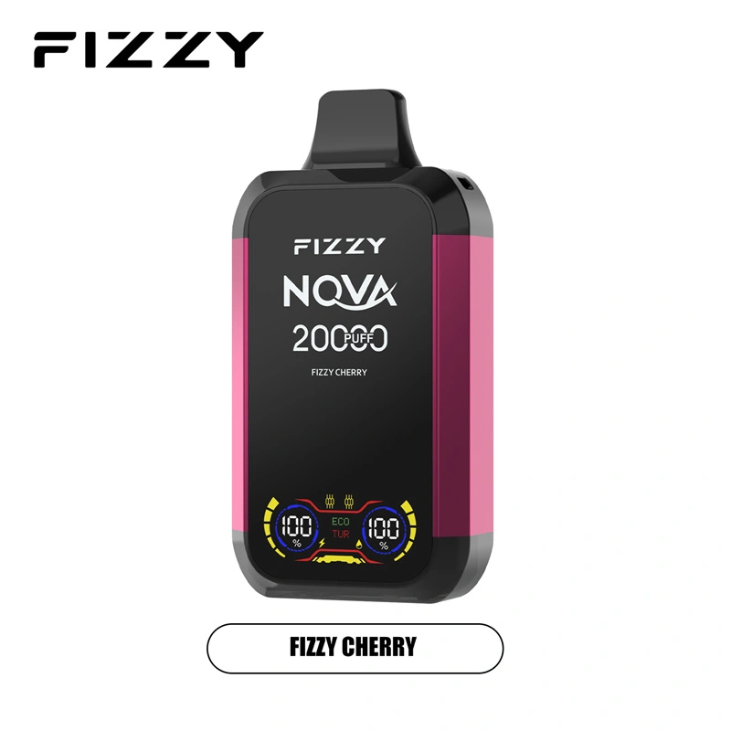 Fizzy Nova 20000 Puffs LCD Screen EU Warehouse Wholesale Disposable Vape Puff 20k E Cigarettes Double Mode Dual Mesh Coil