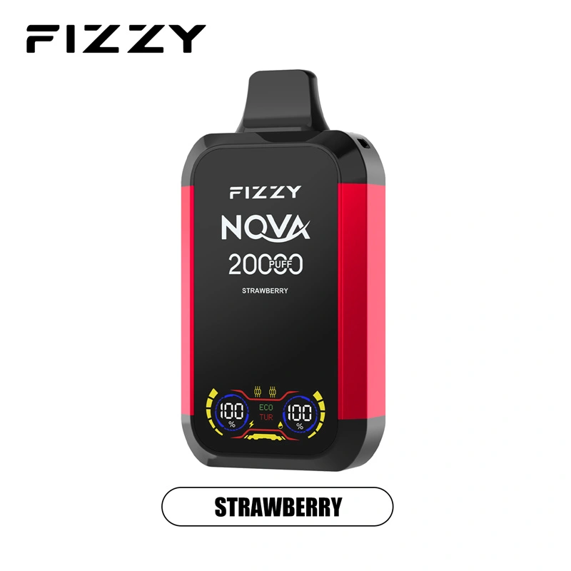 Fizzy Nova 20000 Puffs LCD Screen EU Warehouse Wholesale Disposable Vape Puff 20k E Cigarettes Double Mode Dual Mesh Coil