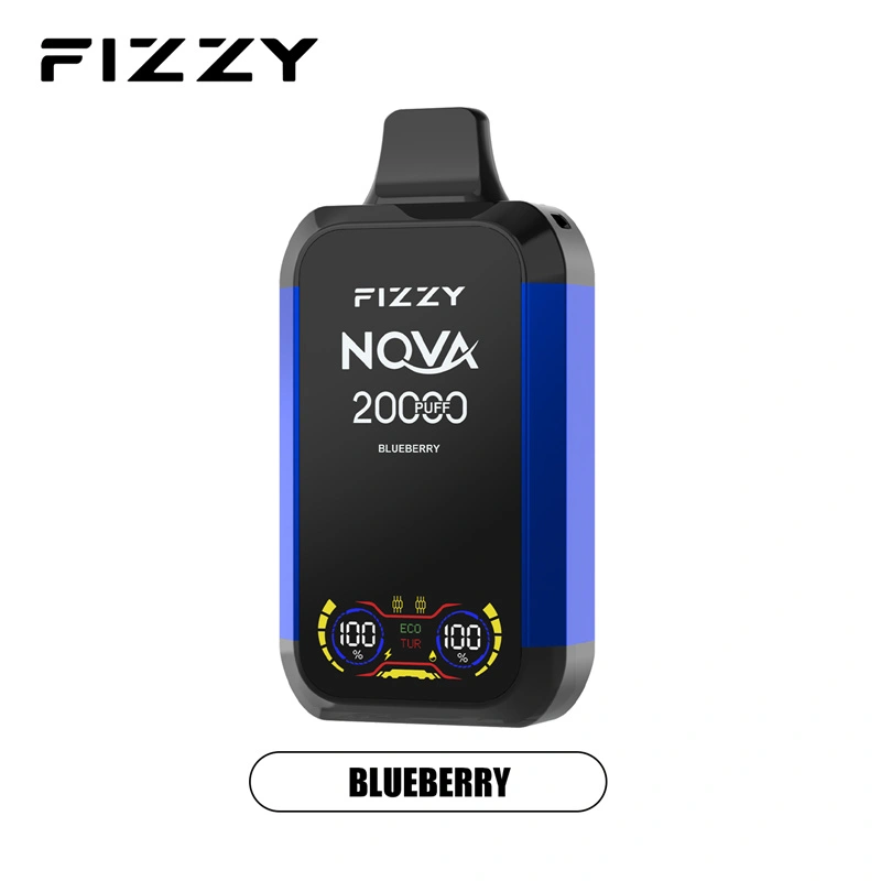 Fizzy Nova 20000 Puffs LCD Screen EU Warehouse Wholesale Disposable Vape Puff 20k E Cigarettes Double Mode Dual Mesh Coil