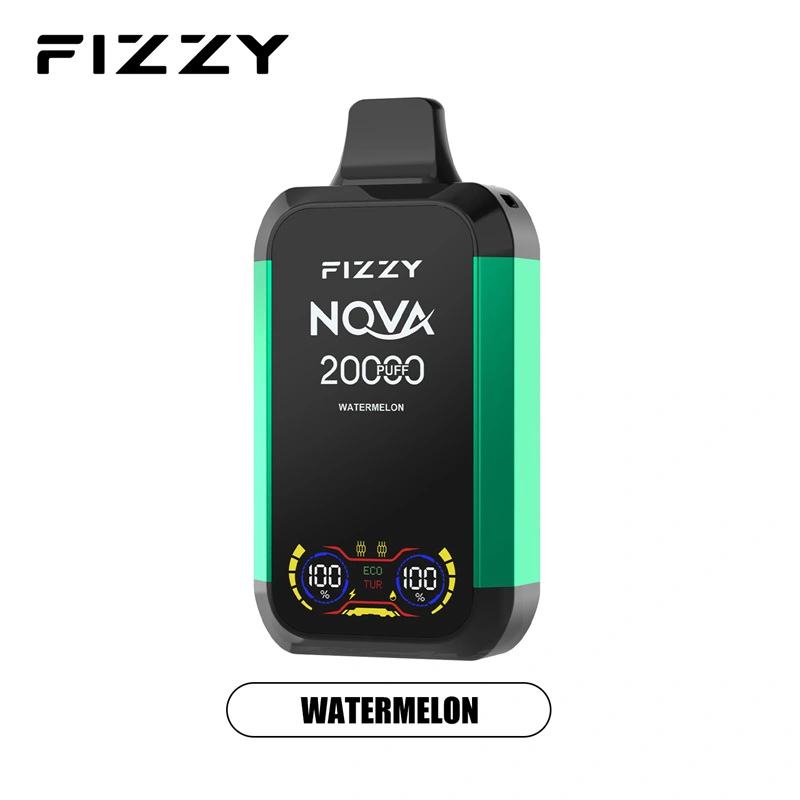Fizzy Nova 20000 Puffs LCD Screen EU Warehouse Wholesale Disposable Vape Puff 20k E Cigarettes Double Mode Dual Mesh Coil