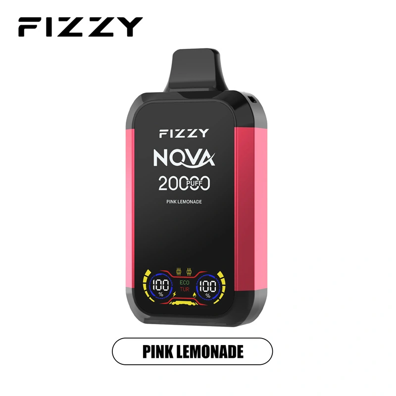 Fizzy Nova 20000 Puffs LCD Screen EU Warehouse Wholesale Disposable Vape Puff 20k E Cigarettes Double Mode Dual Mesh Coil