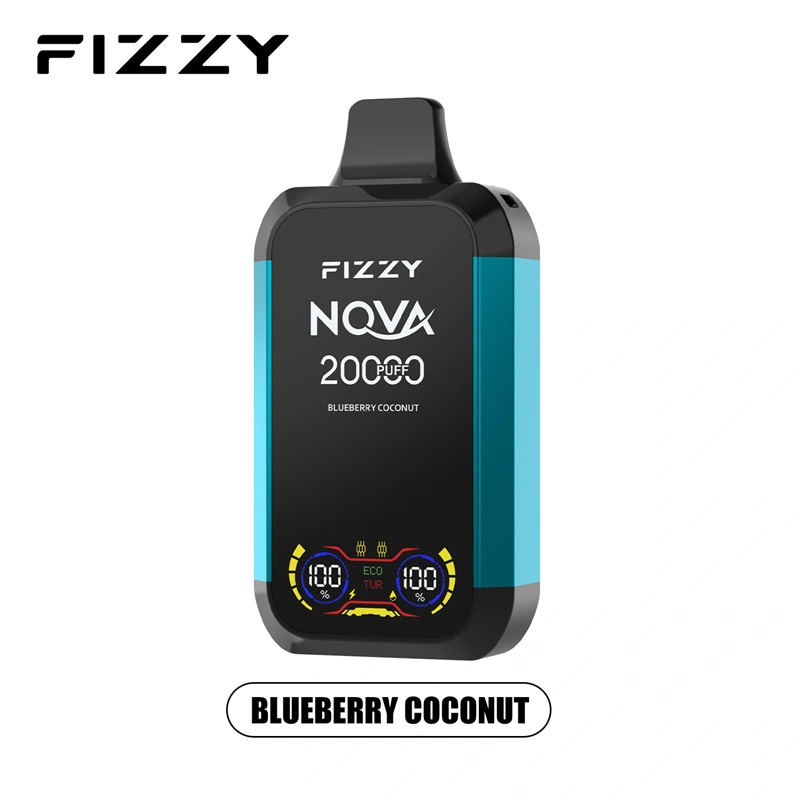 Fizzy Nova 20000 Puffs LCD Screen EU Warehouse Wholesale Disposable Vape Puff 20k E Cigarettes Double Mode Dual Mesh Coil