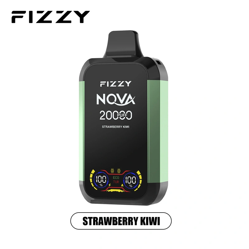 Fizzy Nova 20000 Puffs LCD Screen EU Warehouse Wholesale Disposable Vape Puff 20k E Cigarettes Double Mode Dual Mesh Coil