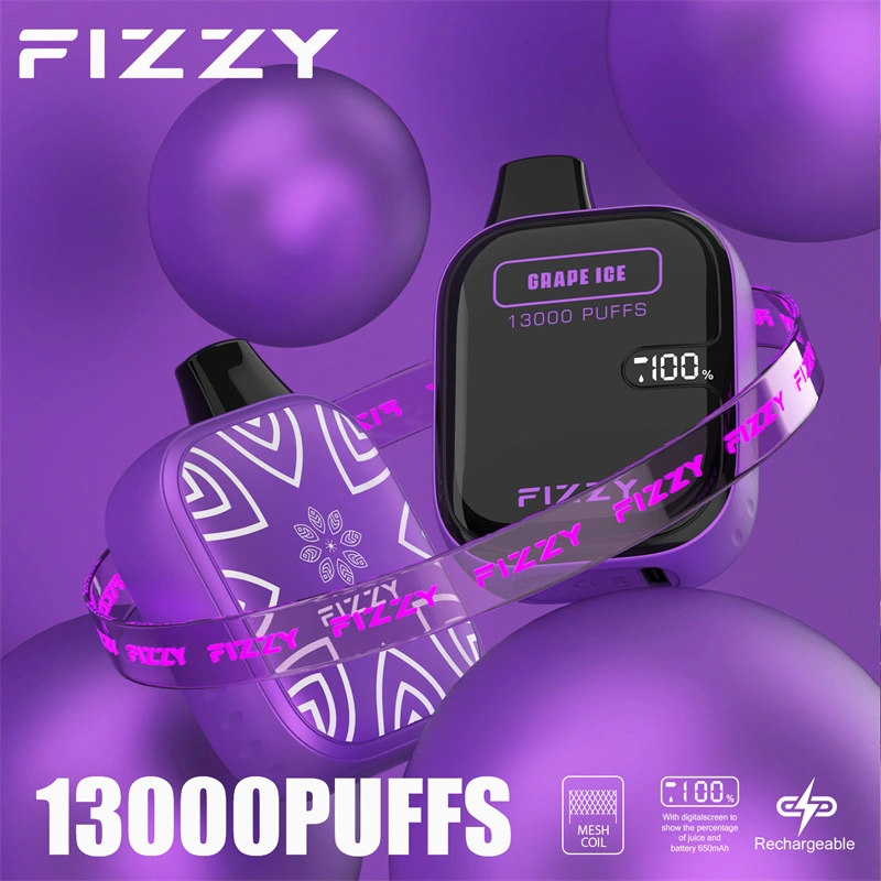 Fizzy Boom 13000 Puffs LED Screen EU Warehouse Wholesale Disposable Vape Puff 13k E Cigarettes