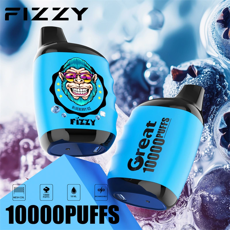 Fizzy Great 10000 Puffs EU Warehouse Wholesale Disposable Vape Puff 10k E Cigarettes