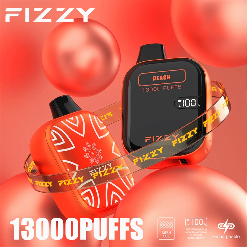 Fizzy Boom 13000 Puffs LED Screen EU Warehouse Wholesale Disposable Vape Puff 13k E Cigarettes