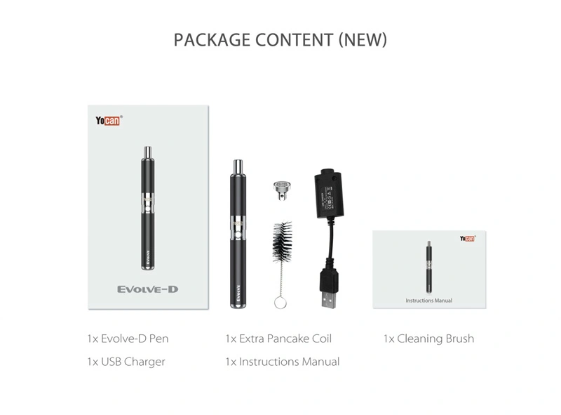 Yocan Evolve-D Dry Herb Vaporizer Kit Dual Coil Vape Pen