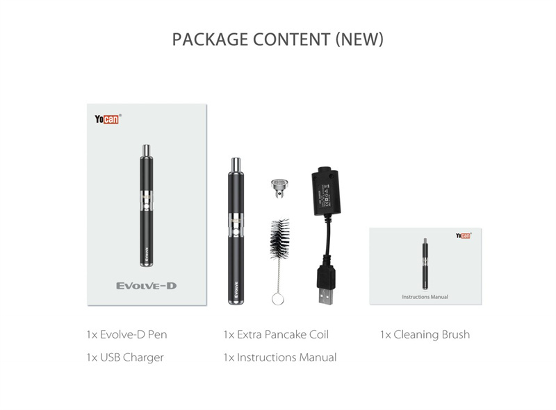 Yocan Evolve-D Dry Herb Vaporizer Kit Dual Coil Vape Pen