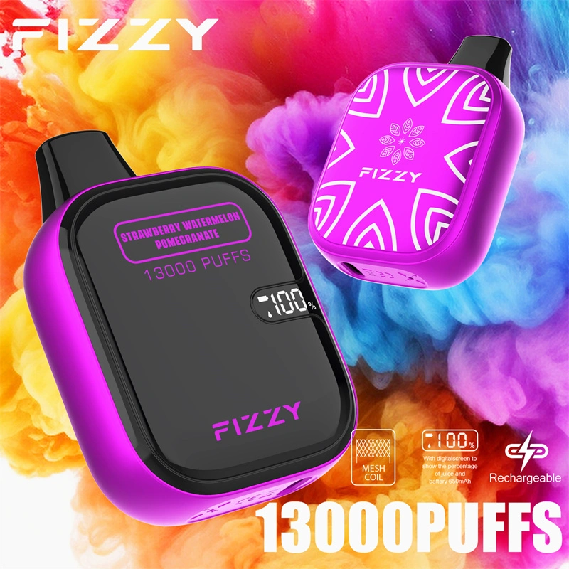 Fizzy Boom 13000 Puffs LED Screen EU Warehouse Wholesale Disposable Vape Puff 13k E Cigarettes