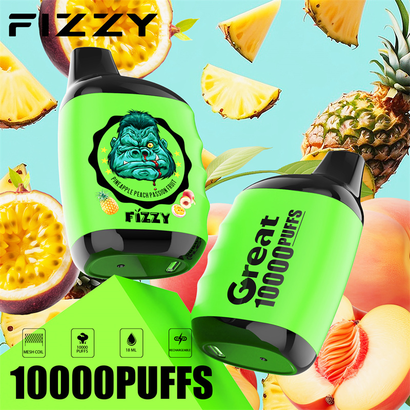 Fizzy Great 10000 Puffs EU Warehouse Wholesale Disposable Vape Puff 10k E Cigarettes