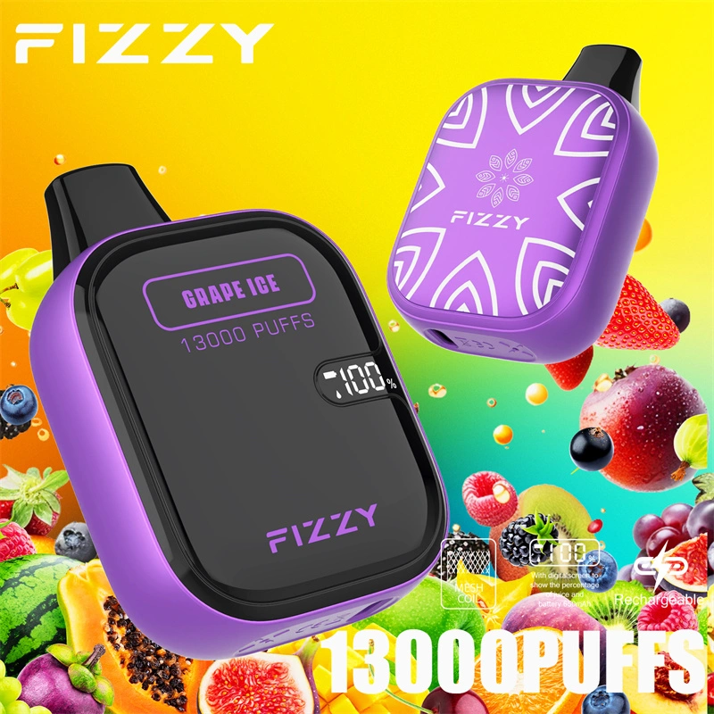 Fizzy Boom 13000 Puffs LED Screen EU Warehouse Wholesale Disposable Vape Puff 13k E Cigarettes